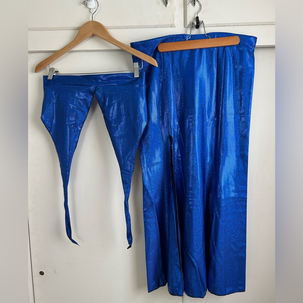 Sparkly Blue Belly Dance Set